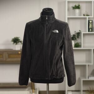 The North Face Classic Black Fleece Zip-Up Jacket – Women’s Size Medium 🖤